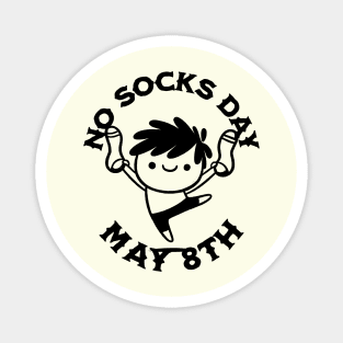 No Socks Day Celebration Magnet